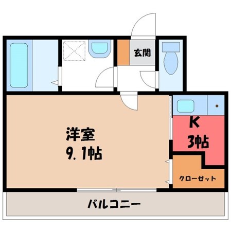 駅東公園前駅 徒歩2分 10階の物件間取画像